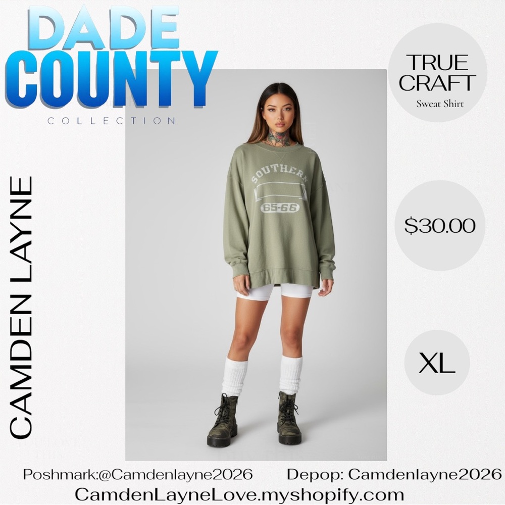 True Craft Olive Southern Sweatshirt
